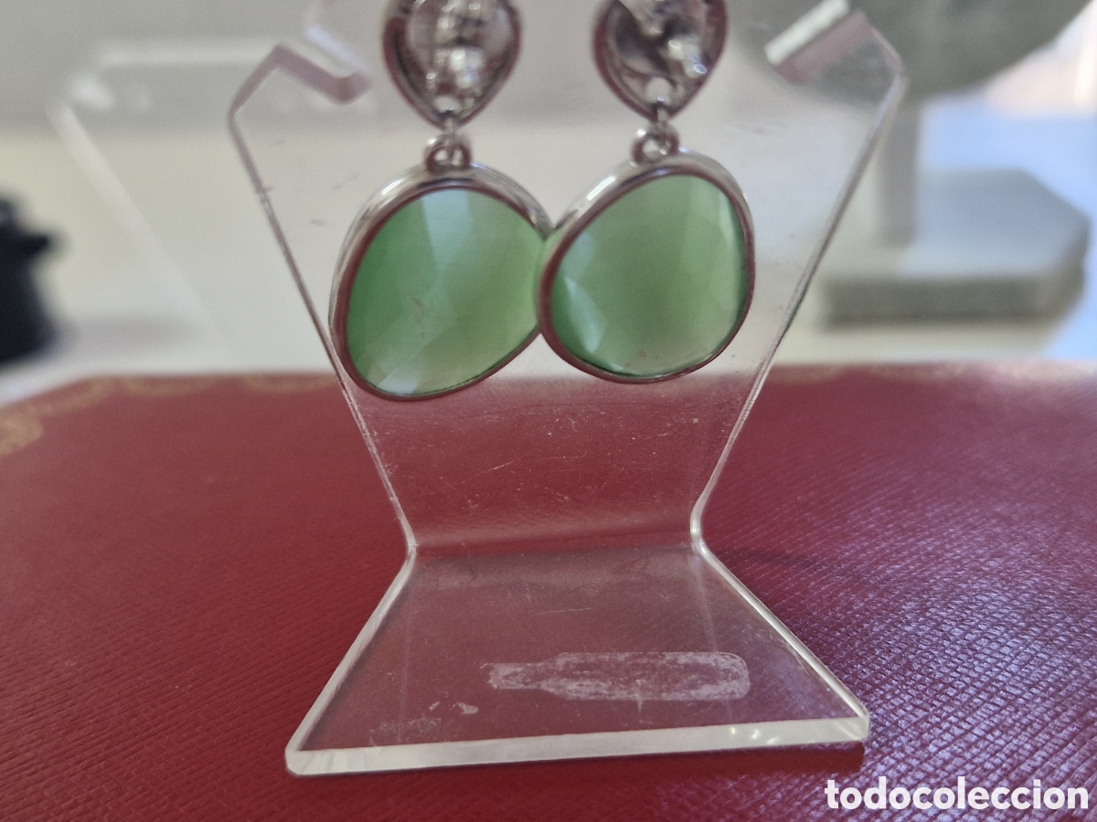 Joyeria: PENDIENTES PLATA Y PIESRA VERDE NATURAL - Foto 6