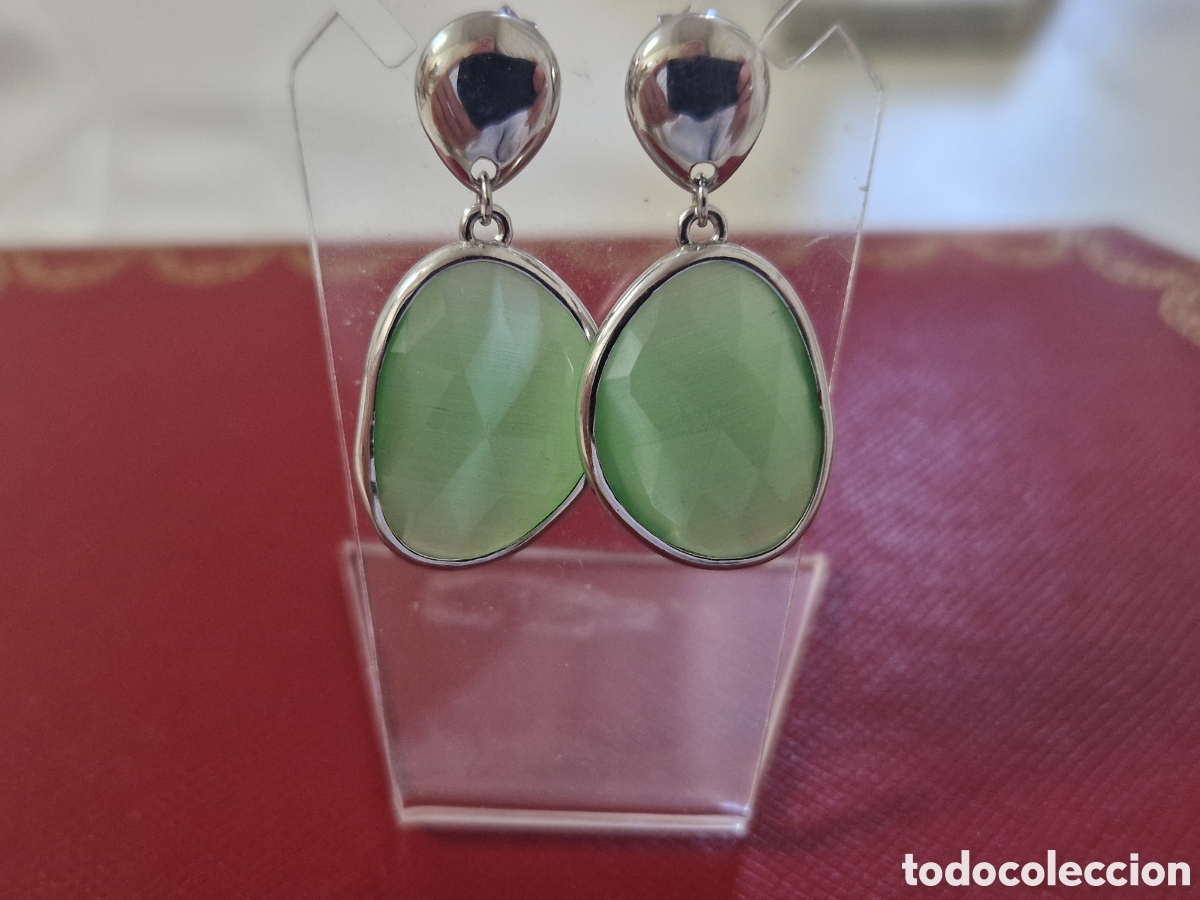 Joyeria: PENDIENTES PLATA Y PIESRA VERDE NATURAL - Foto 7