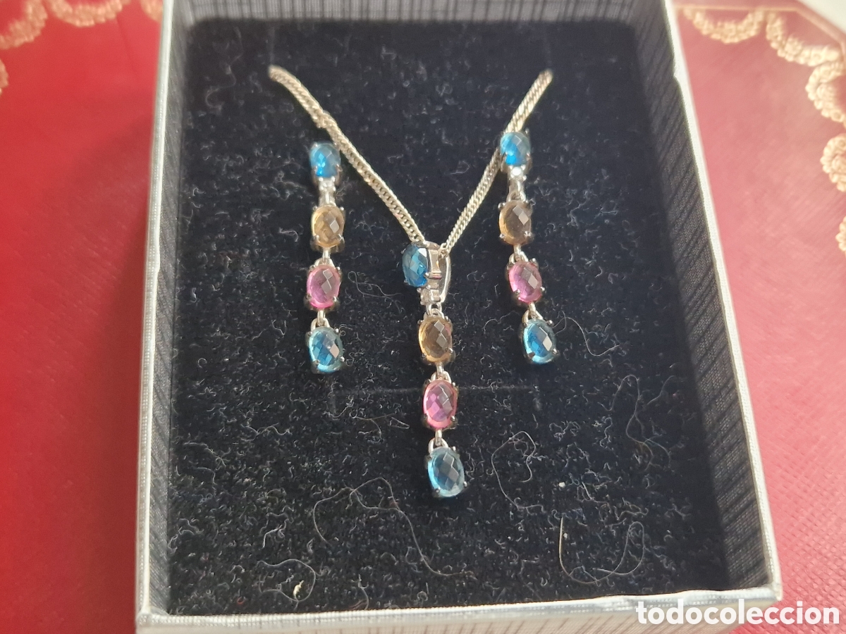 Joyeria: CONJUNTO EN PLATA Y PIEDRAS NATURALES - Foto 1