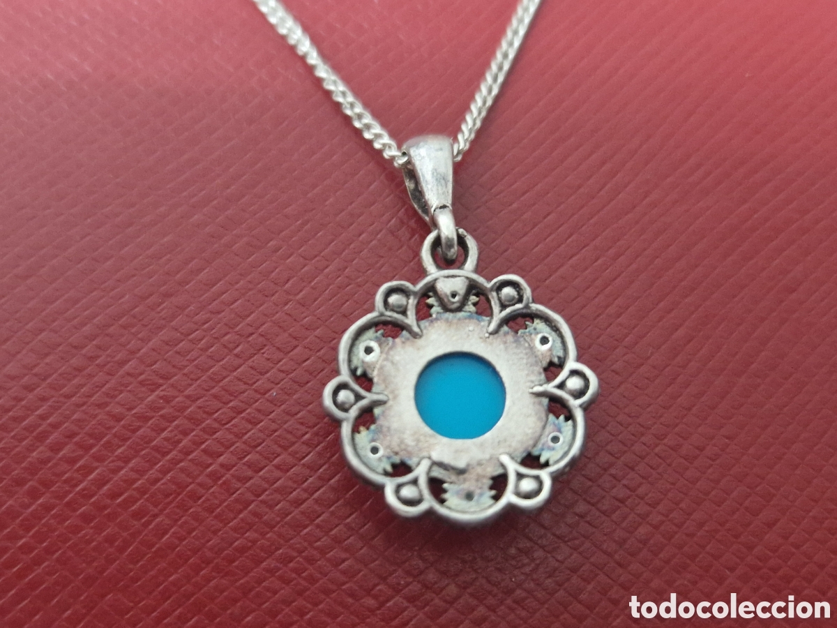 Joyeria: COLGANTE Y CADENA PLATA Y TURQUESA - Foto 6
