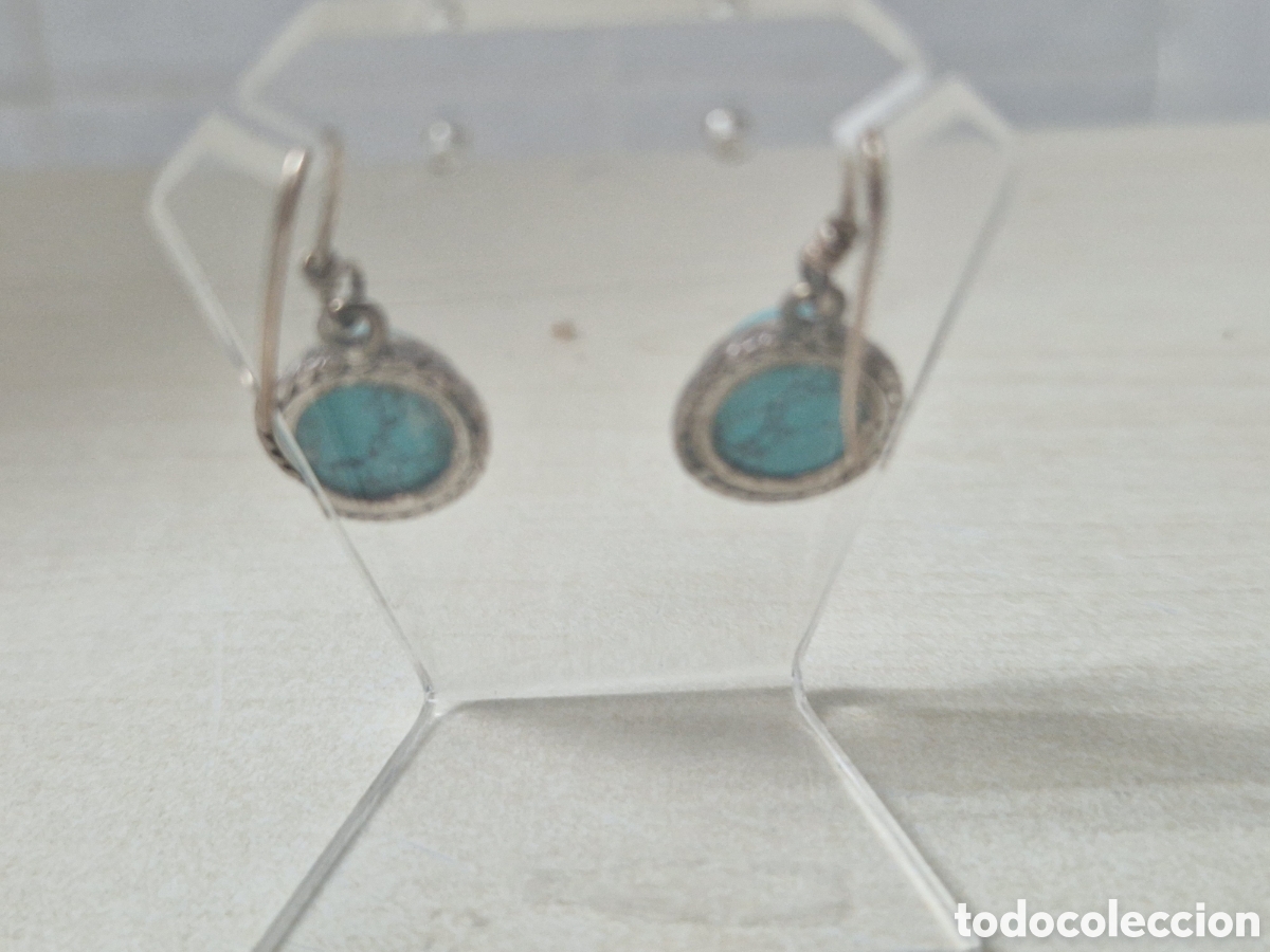Joyeria: PENDIENTES PLATA Y TURQUESAS - Foto 3