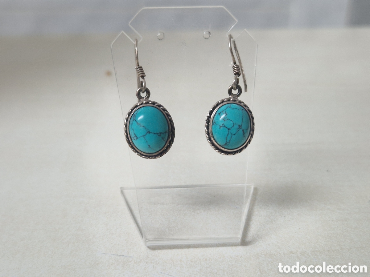 Joyeria: PENDIENTES PLATA Y TURQUESAS - Foto 4