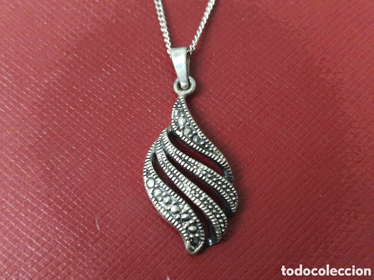Joyeria: COLGANTE Y CADENA EN PLATA MARQUESITAS - Foto 1