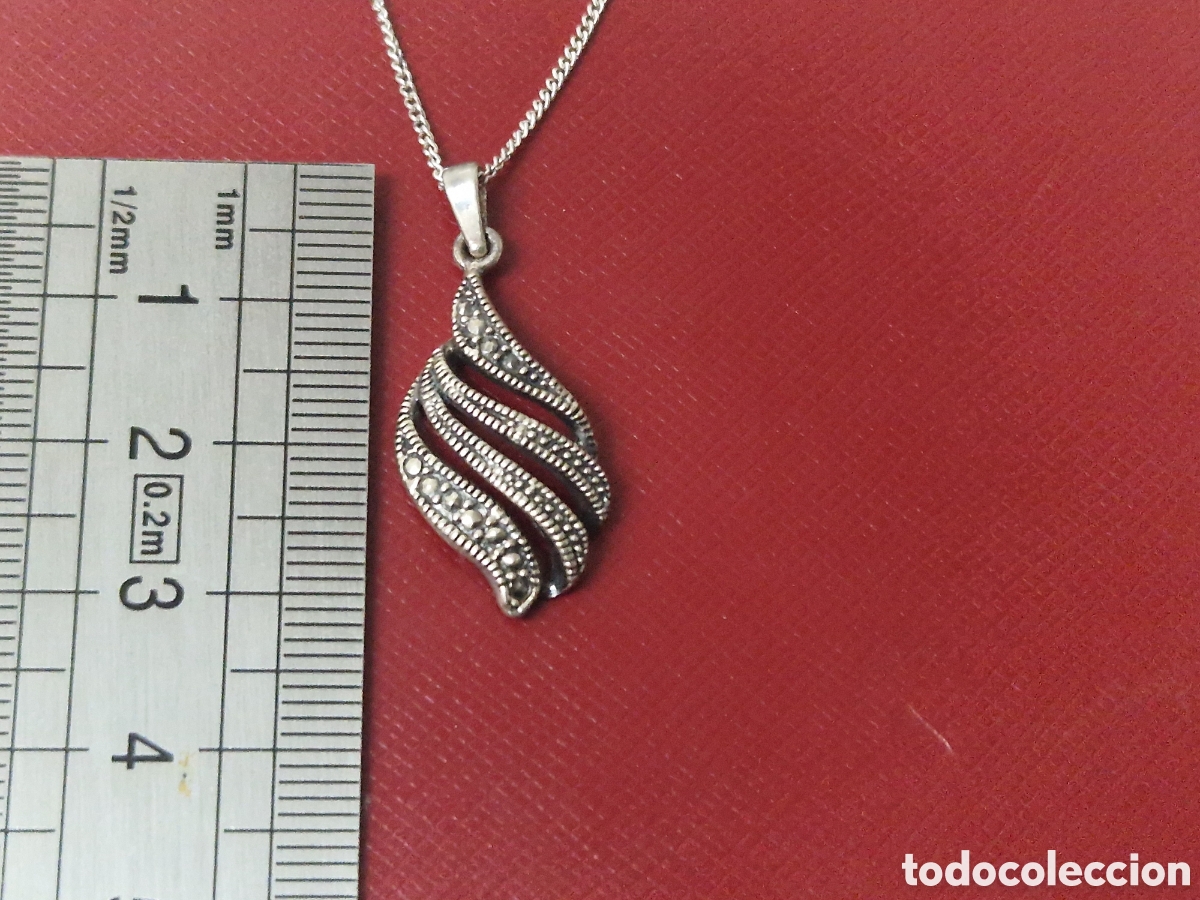 Joyeria: COLGANTE Y CADENA EN PLATA MARQUESITAS - Foto 2