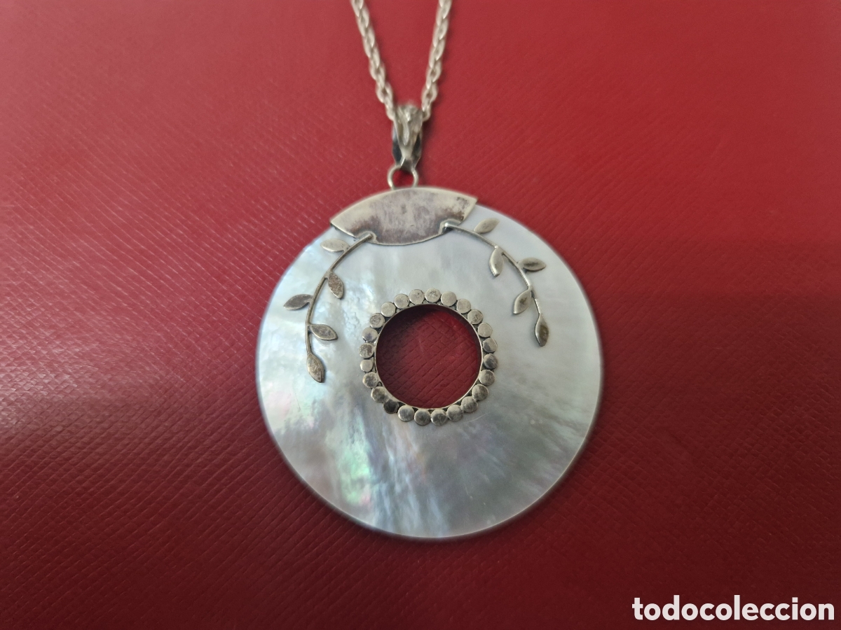 Joyeria: COLGANTE EN NACAR Y PLATA CON CADENA - Foto 2