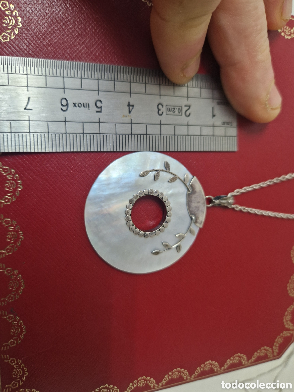Joyeria: COLGANTE EN NACAR Y PLATA CON CADENA - Foto 3