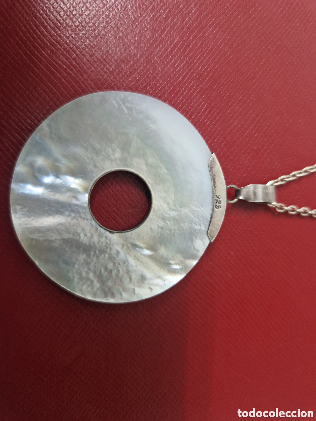 Joyeria: COLGANTE EN NACAR Y PLATA CON CADENA - Foto 4