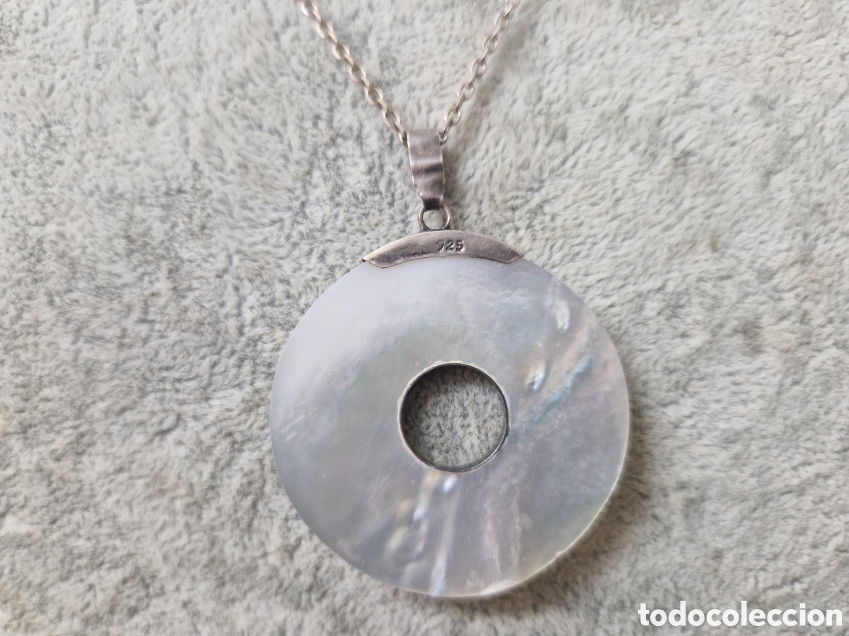 Joyeria: COLGANTE EN NACAR Y PLATA CON CADENA - Foto 5