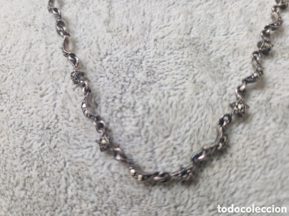Joyeria: CADENA DE PLATA Y MARCASITAS EN DIFERENTES FORMAS PLATA - Foto 1