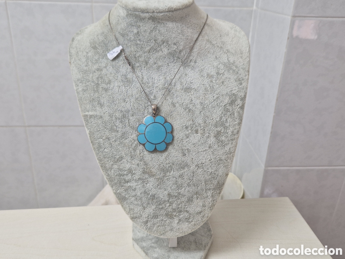 Joyeria: COLGANTE PLATA Y TURQUESA CON CADENA - Foto 2