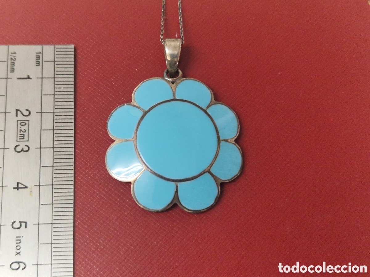 Joyeria: COLGANTE PLATA Y TURQUESA CON CADENA - Foto 4