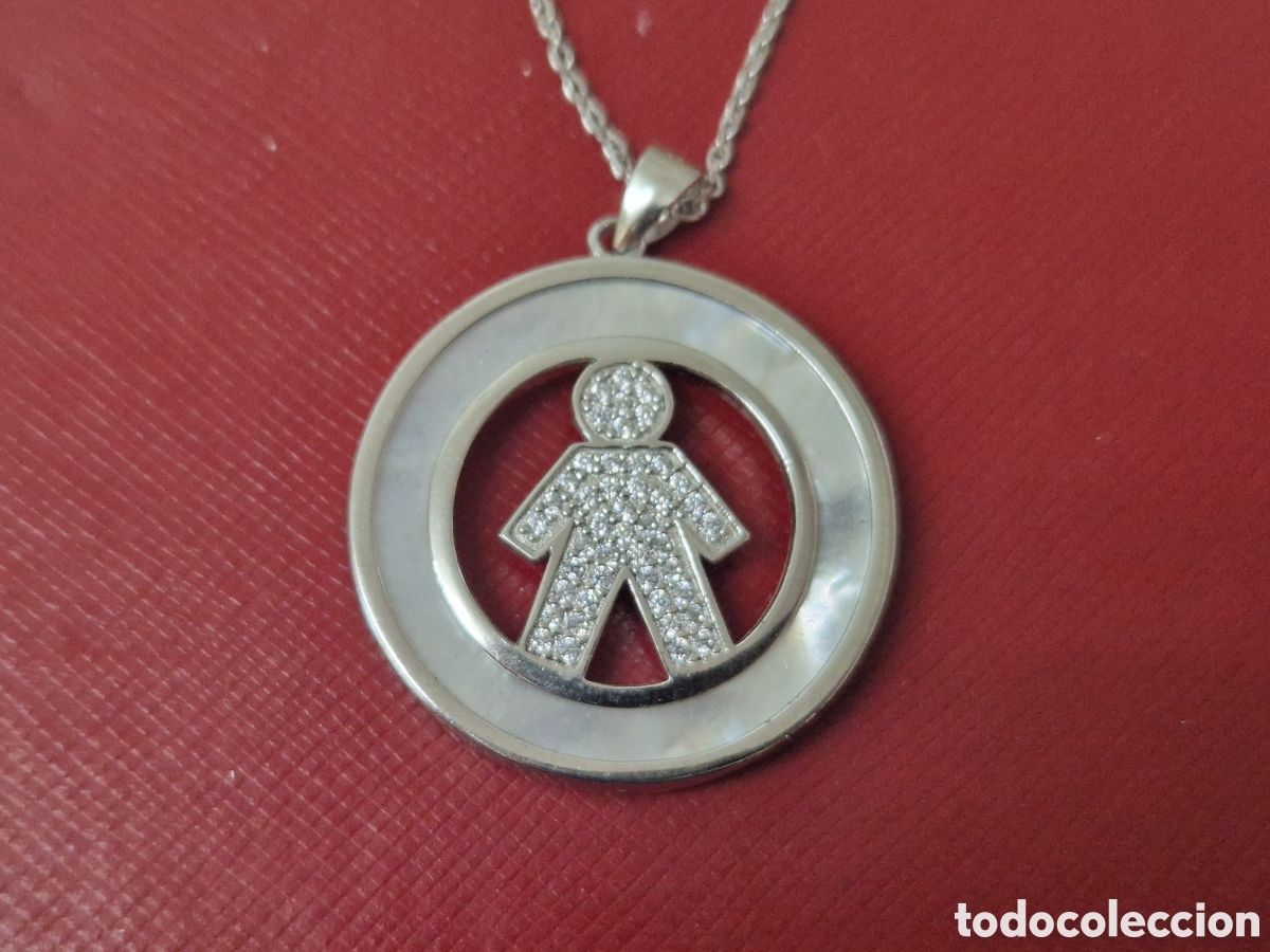 Joyeria: COLGANTE PLATA Y NACAR CON CIRCONITAS CON CADENA - Foto 2