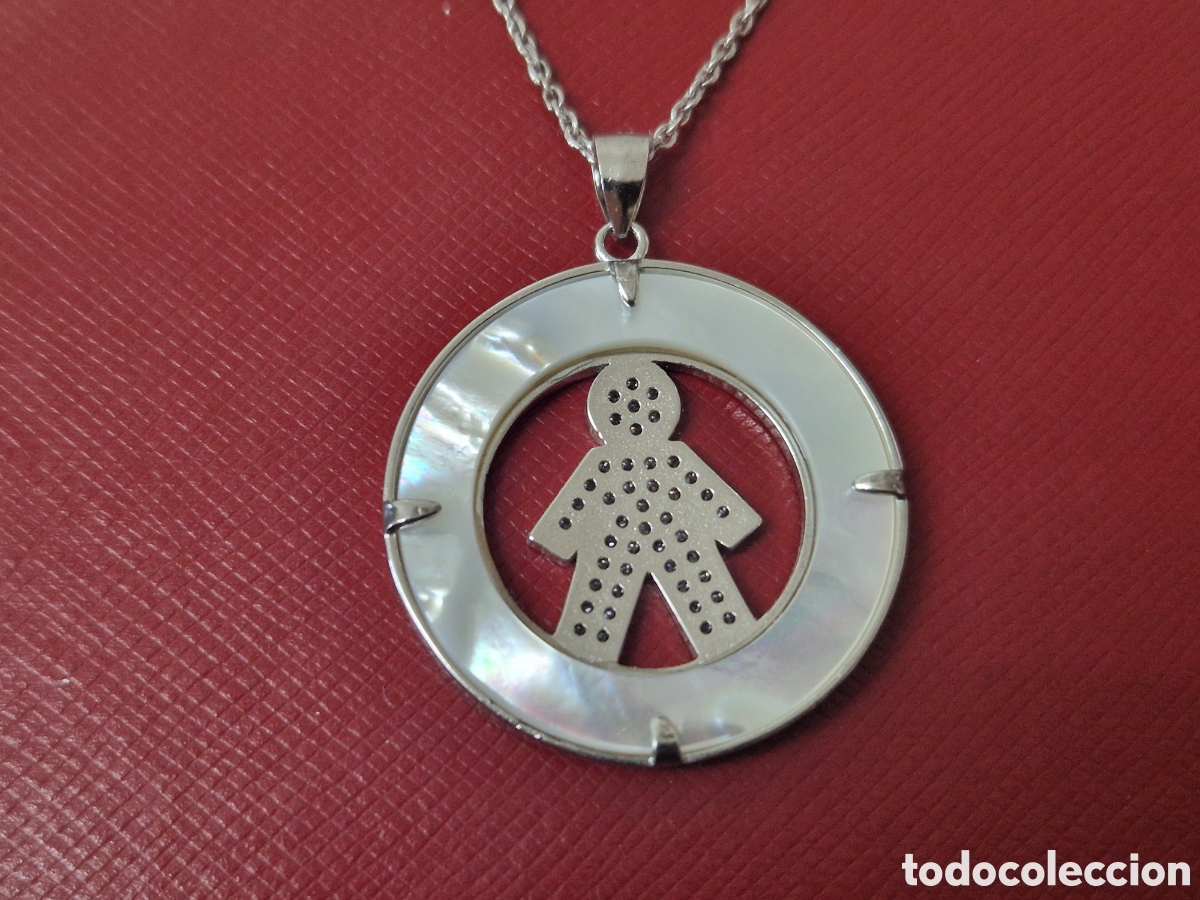 Joyeria: COLGANTE PLATA Y NACAR CON CIRCONITAS CON CADENA - Foto 3