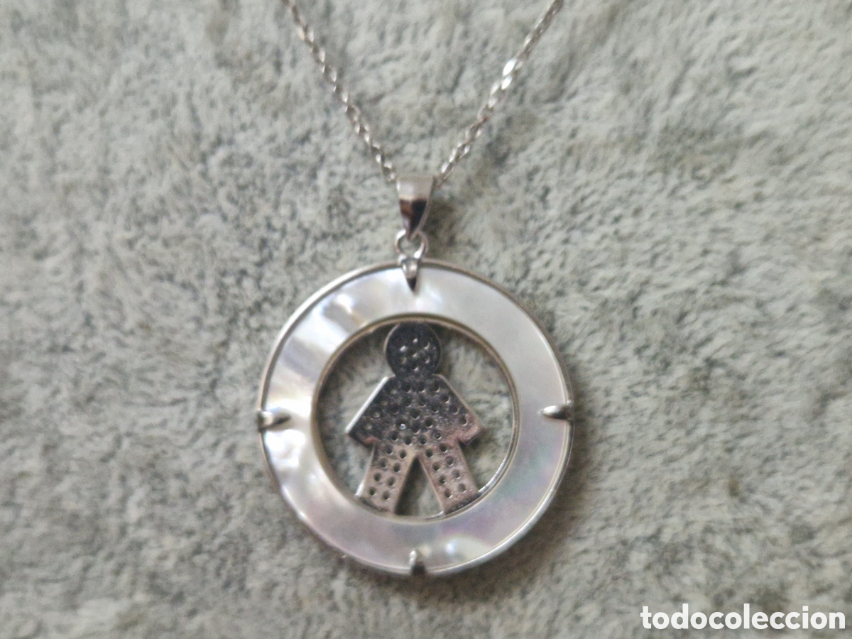 Joyeria: COLGANTE PLATA Y NACAR CON CIRCONITAS CON CADENA - Foto 7