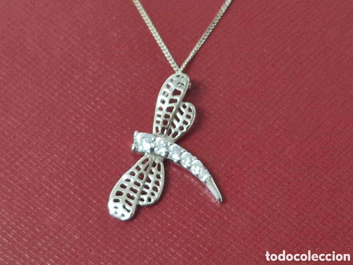 Joyeria: COLGANTE DE LIBELULA EN PLATA CON CADENA - Foto 1