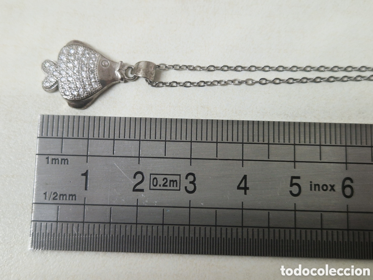 Joyeria: COLGANTE Y CADENA PLATA Y CIRCONITAS NUEVO - Foto 4