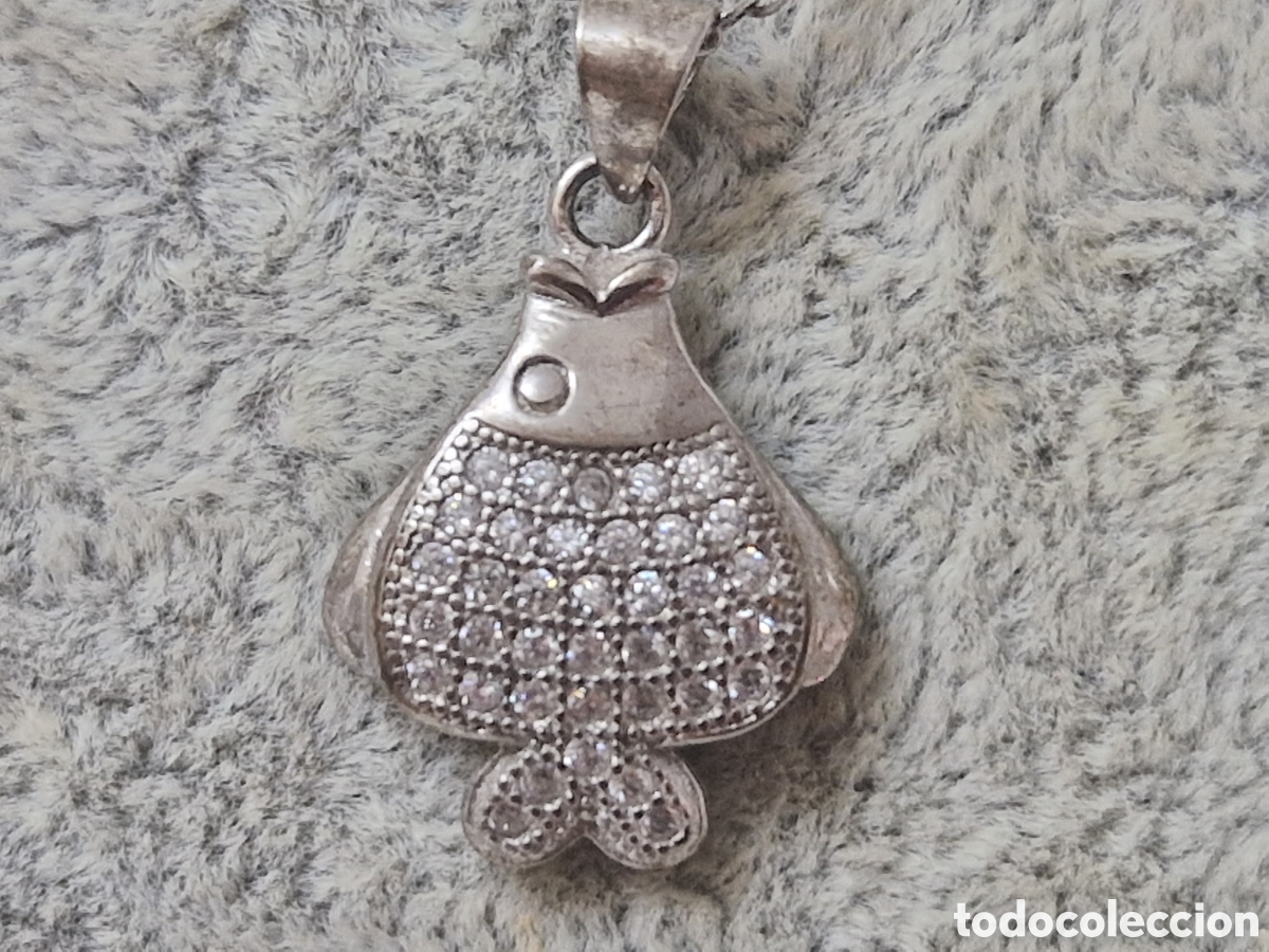 Joyeria: COLGANTE Y CADENA PLATA Y CIRCONITAS NUEVO - Foto 5