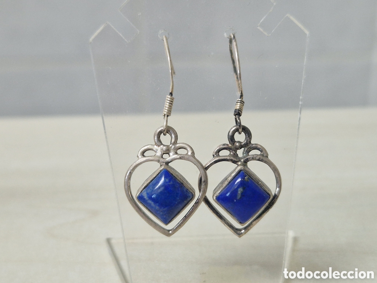 Joyeria: PENDIENTES PLATA Y LAPISZULI NUEVOS - Foto 5