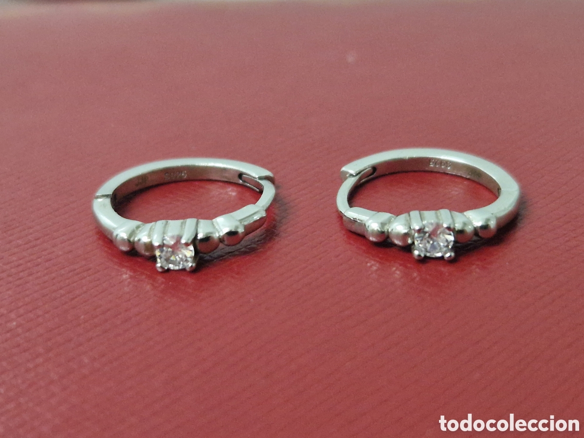 Joyeria: PENDIENTES PLATA Y CIRCONITAS NUEVOS - Foto 2
