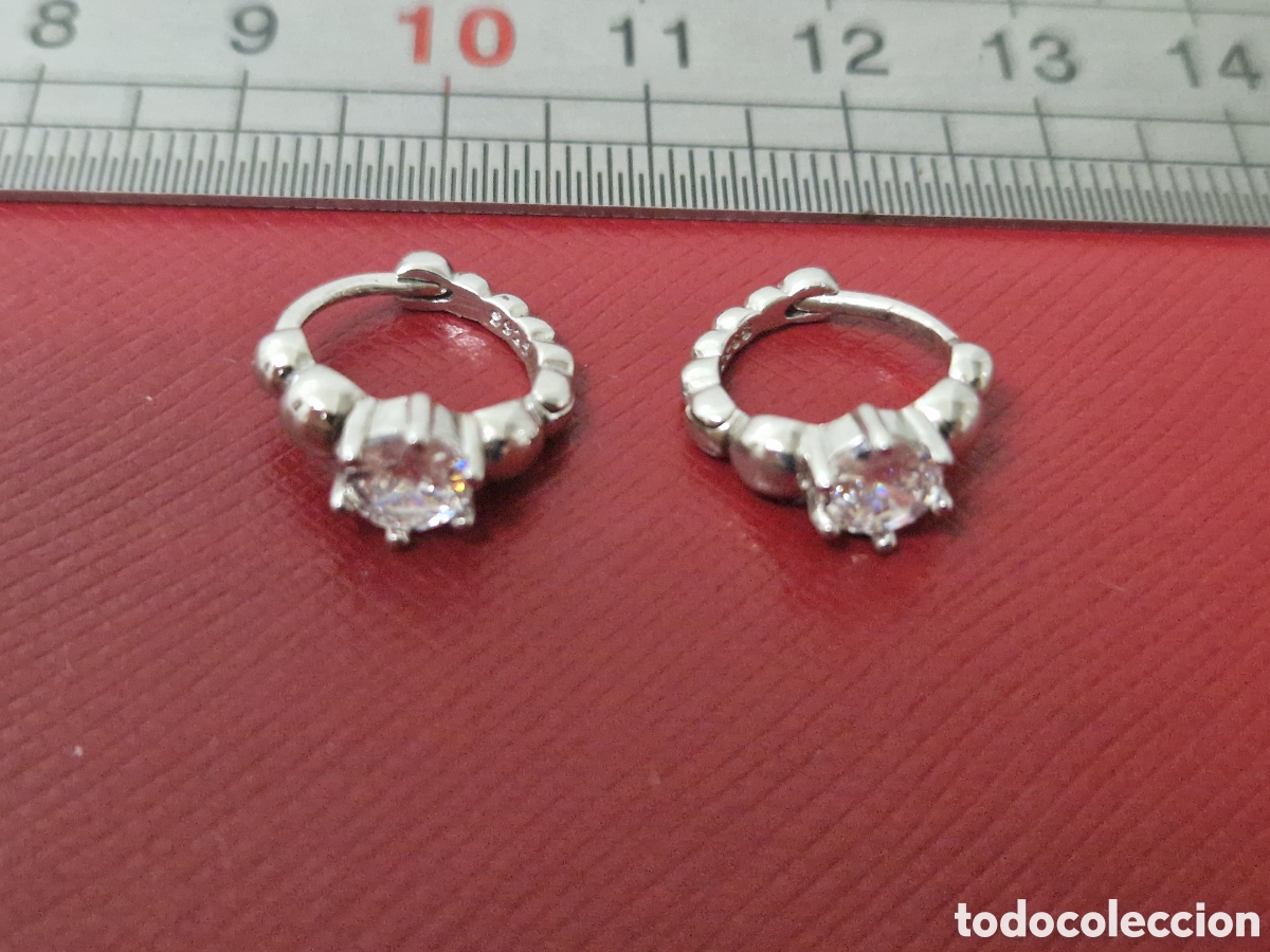 Joyeria: PENDIENTES PLATA Y CIRCONITAS NUEVOS - Foto 1