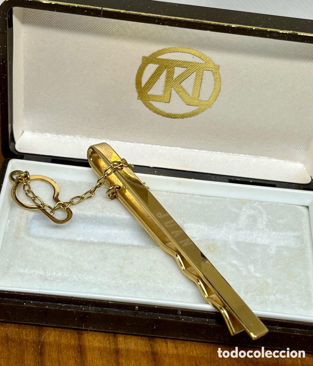 Joyeria: PISACORBATAS CHAPADO EN ORO VINTAGE - Foto 3