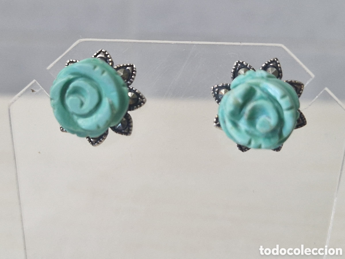 Joyeria: PENDIENTES PLATA Y TURQUESAS NUEVOS ESTRENAR - Foto 1