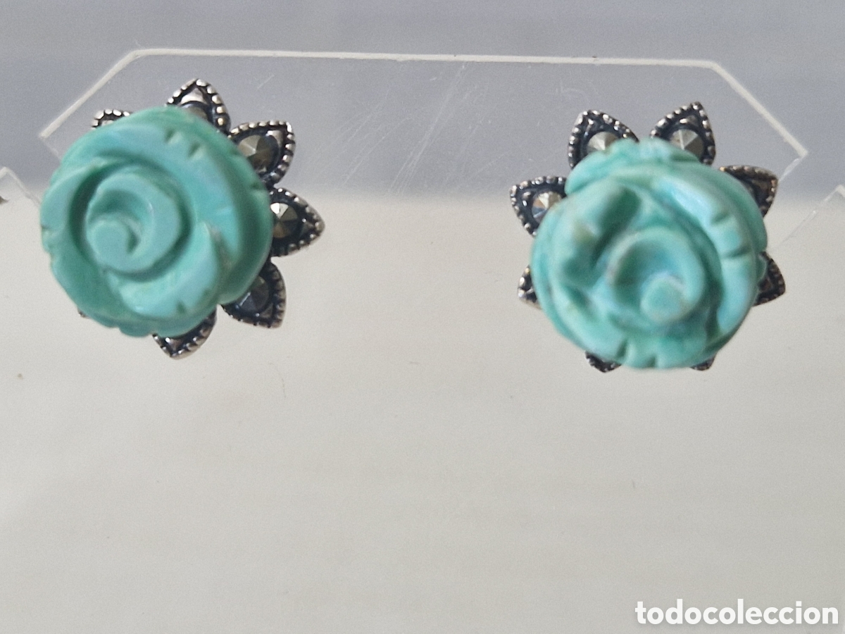 Joyeria: PENDIENTES PLATA Y TURQUESAS NUEVOS ESTRENAR - Foto 3