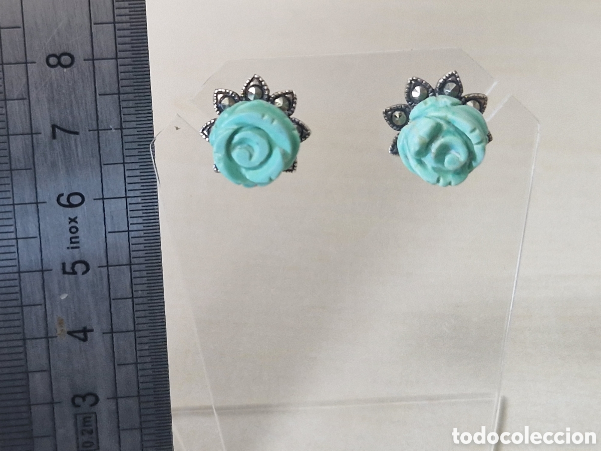 Joyeria: PENDIENTES PLATA Y TURQUESAS NUEVOS ESTRENAR - Foto 4