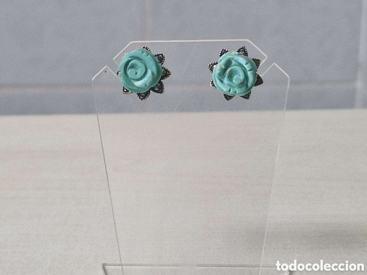 Joyeria: PENDIENTES PLATA Y TURQUESAS NUEVOS ESTRENAR - Foto 2