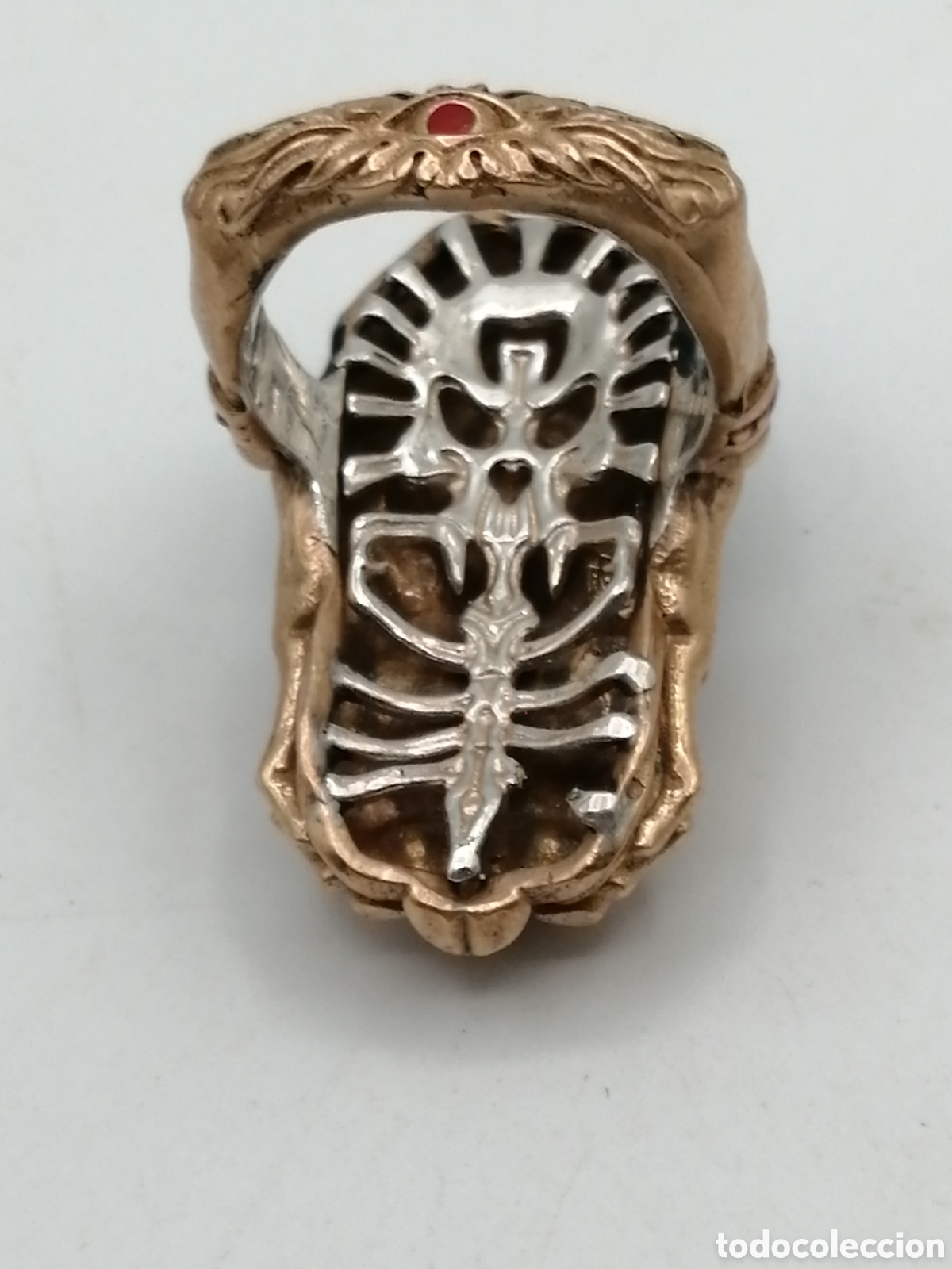 Joyeria: Anillo Gothico plata 925mls esmaltada y dorada - Foto 6