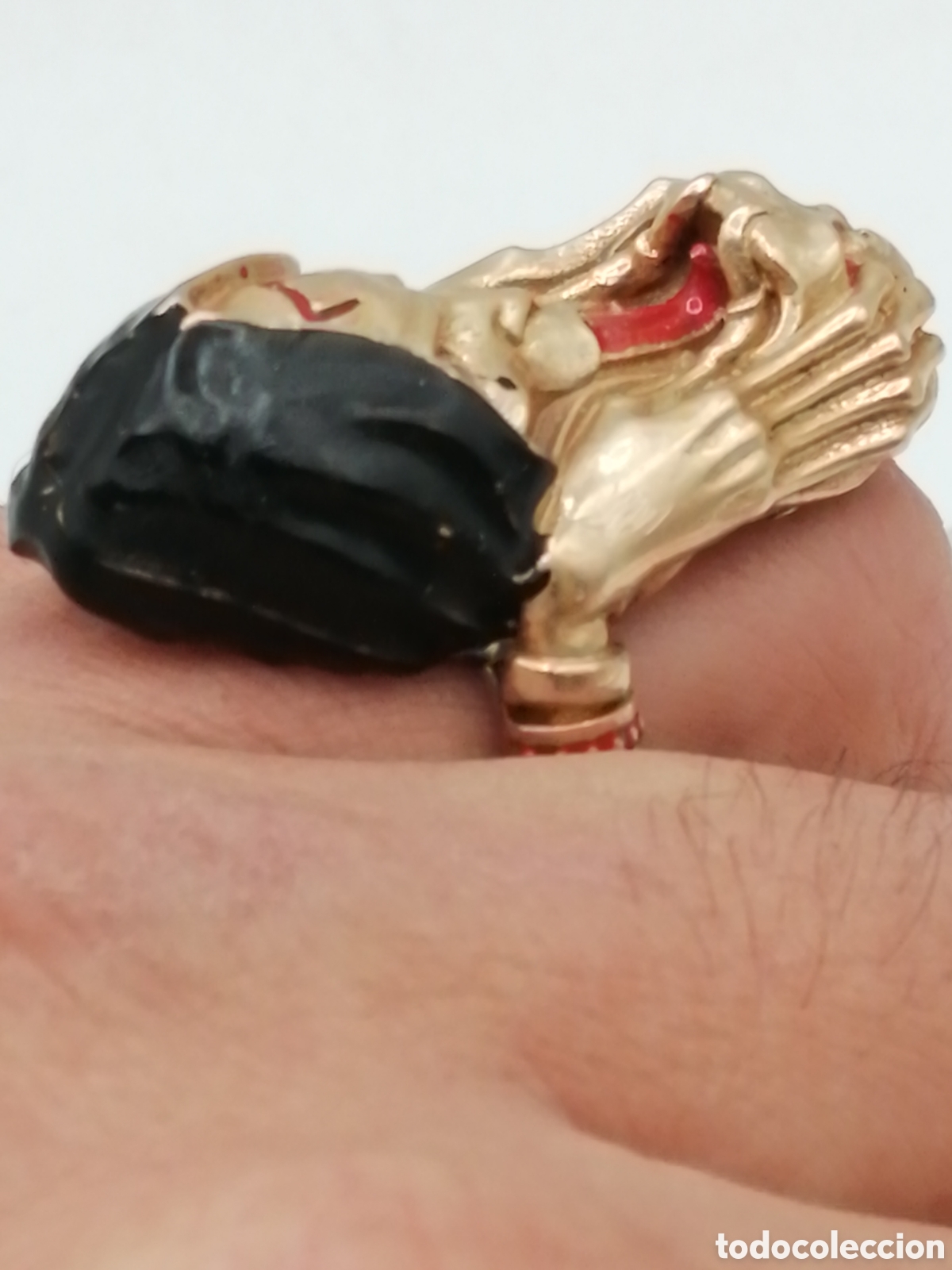 Joyeria: Anillo Gothico plata 925mls esmaltada y dorada - Foto 10