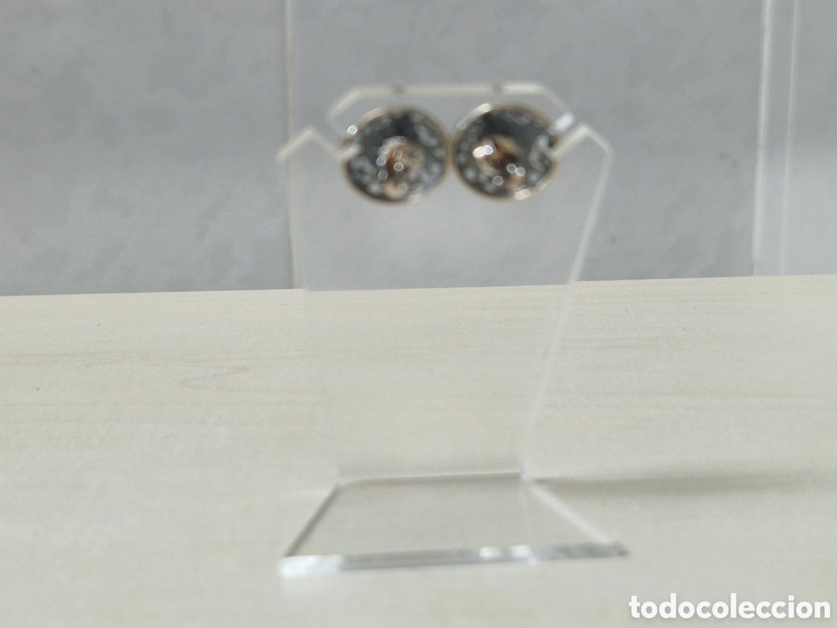 Joyeria: PENDIENTES DE PLATA CON ONIX Y MARCASITAS - Foto 5