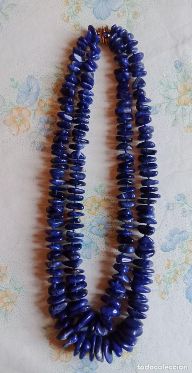 Joyeria: Collar de lapisl&aacute;zuli con cierre de oro y zafiro - Foto 1