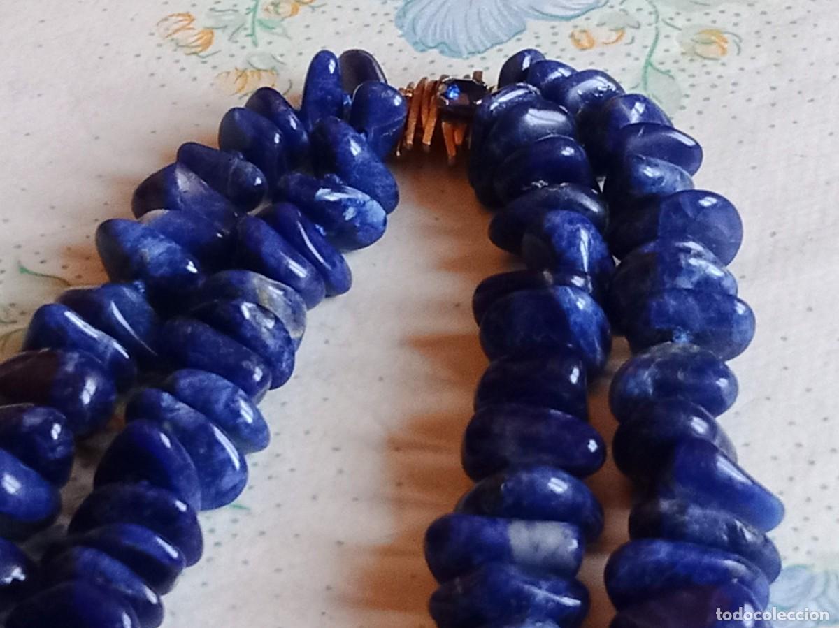 Joyeria: Collar de lapisl&aacute;zuli con cierre de oro y zafiro - Foto 2