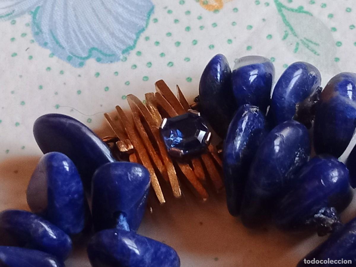Joyeria: Collar de lapisl&aacute;zuli con cierre de oro y zafiro - Foto 3