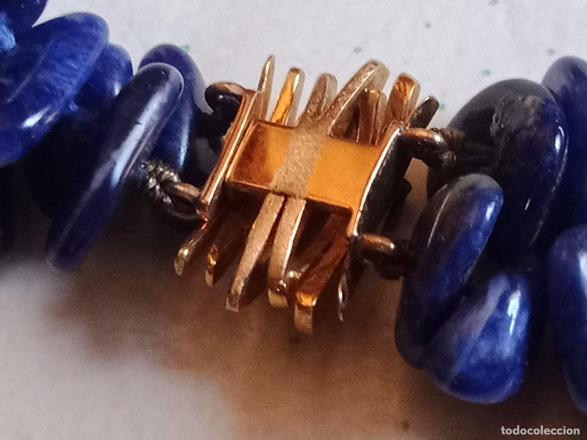 Joyeria: Collar de lapisl&aacute;zuli con cierre de oro y zafiro - Foto 4