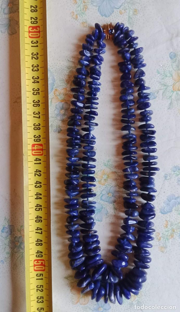 Joyeria: Collar de lapisl&aacute;zuli con cierre de oro y zafiro - Foto 5