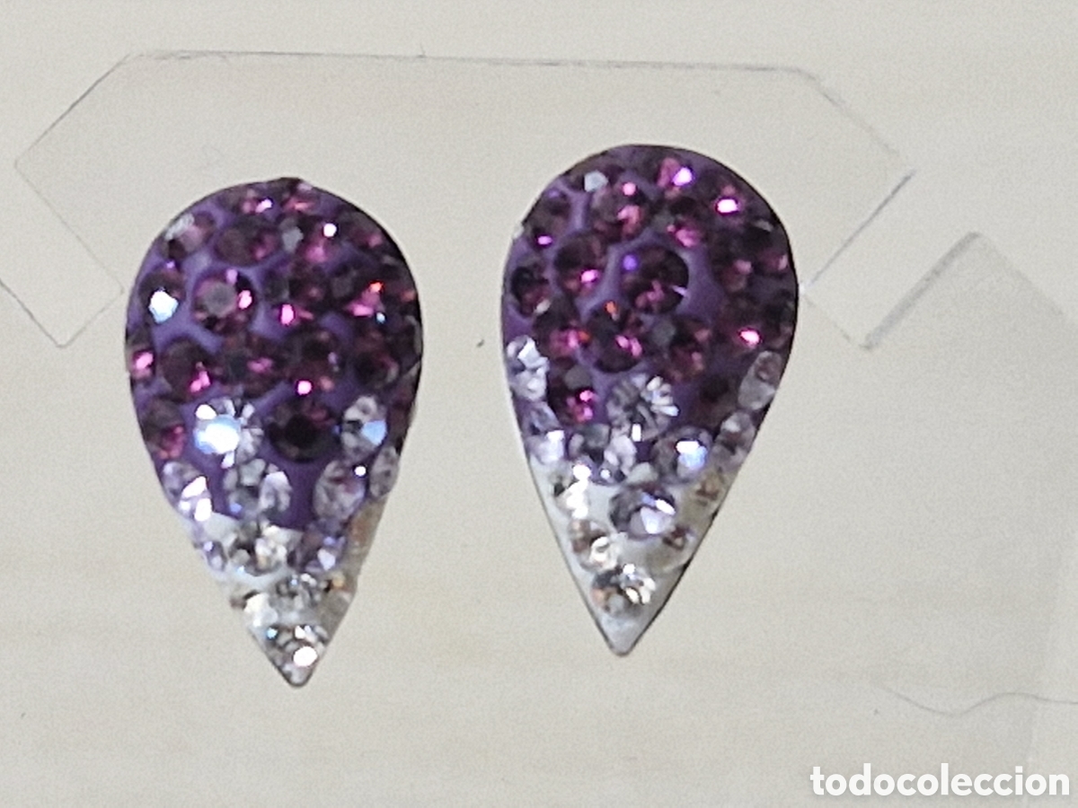 Joyeria: PENDIENTES EN PLATA Y PIEDRAS DE COLORES - Foto 2