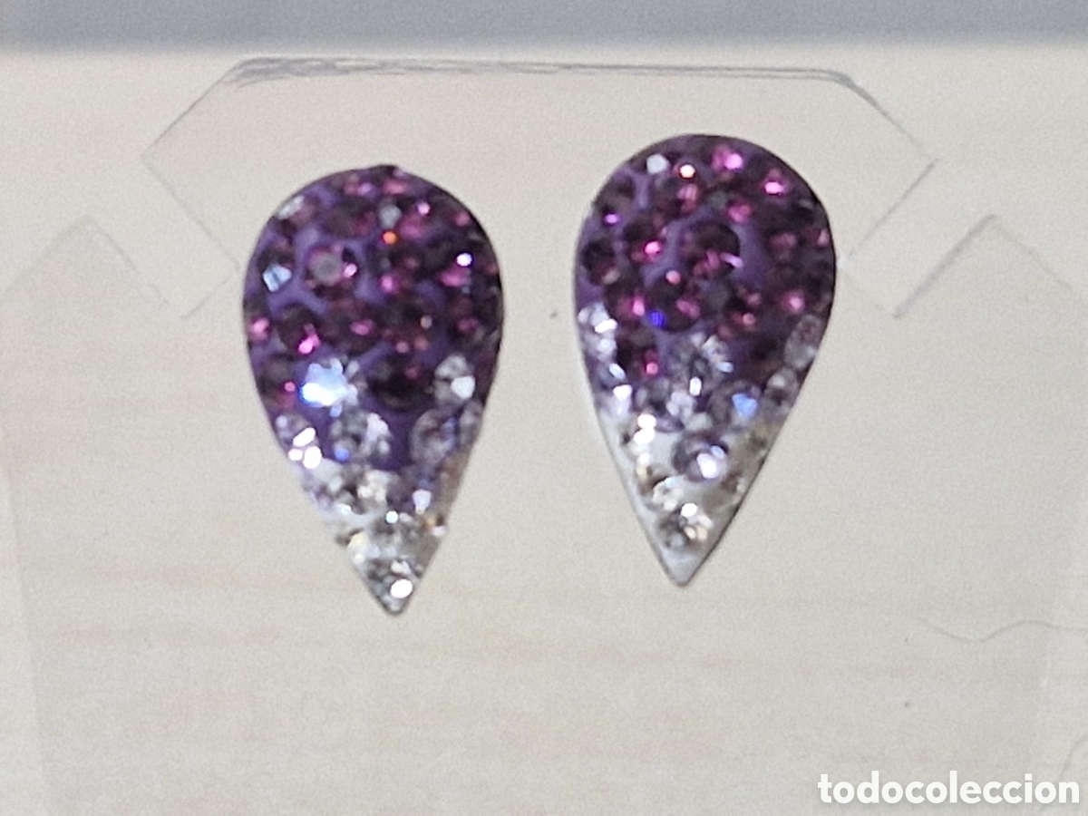 Joyeria: PENDIENTES EN PLATA Y PIEDRAS DE COLORES - Foto 1