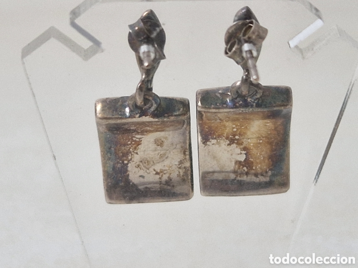 Joyeria: PENDIENTES DE PLATA CON PIEDRAS AZULES NUEVOS - Foto 4