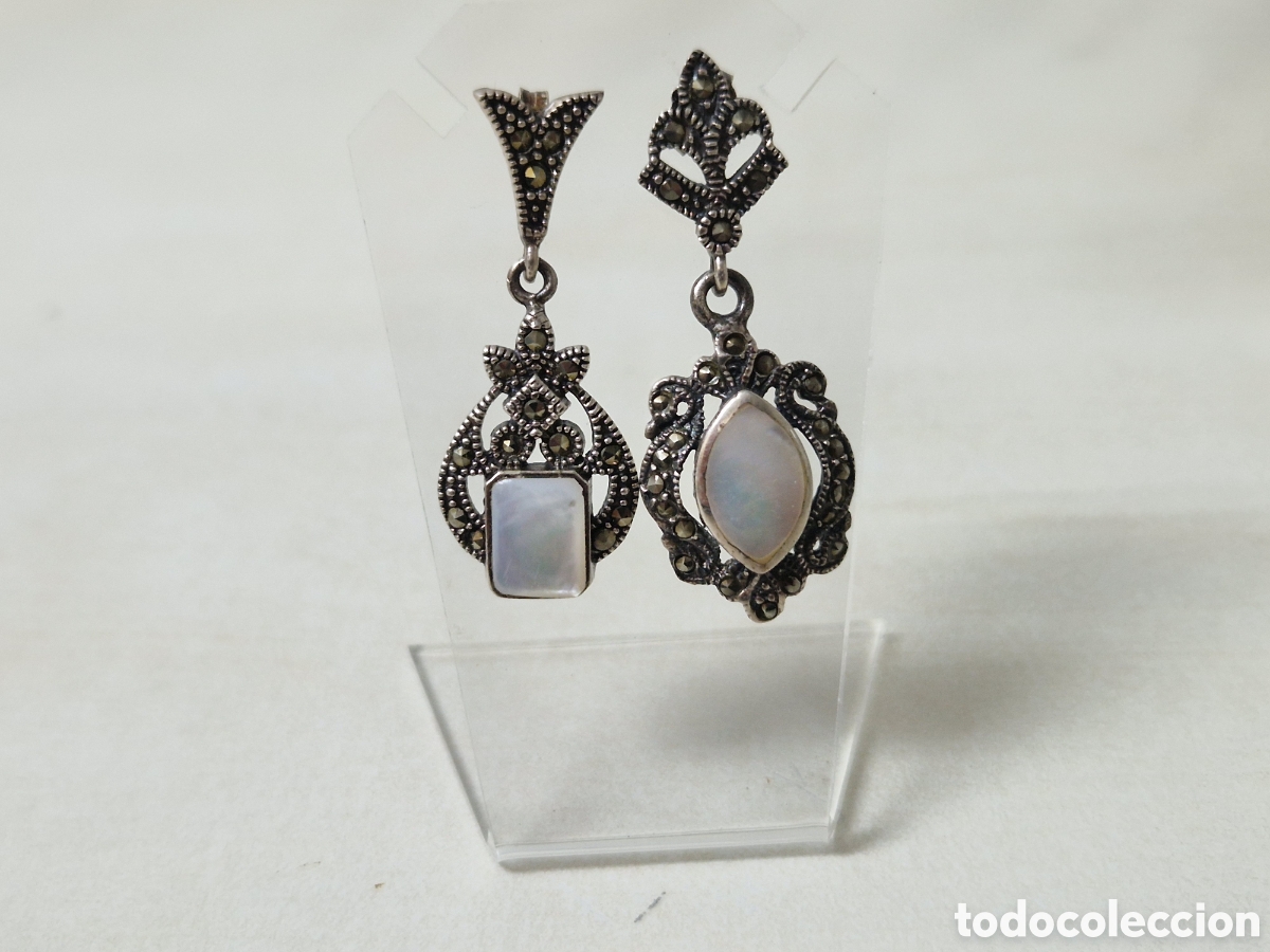 Joyeria: PENDIENTES EN PLATA Y NACAR NUEVOS - Foto 3