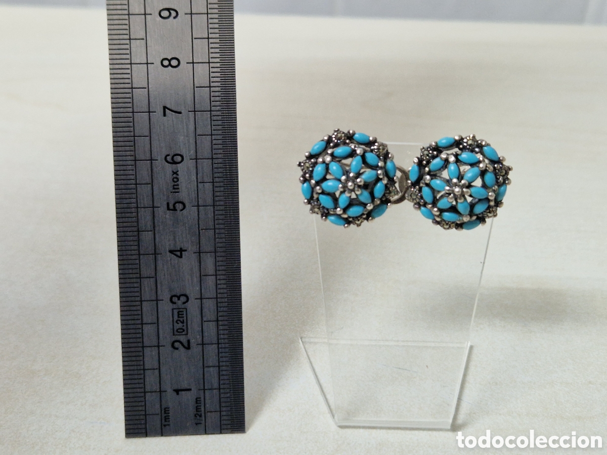 Joyeria: PENDIENTES DE PLATA Y TURQUESAS NUEVOS - Foto 5