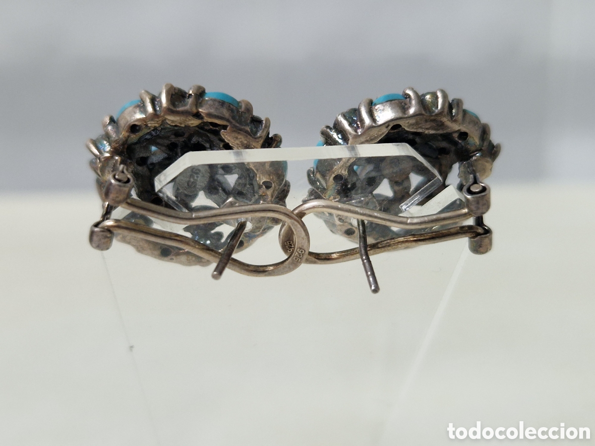 Joyeria: PENDIENTES DE PLATA Y TURQUESAS NUEVOS - Foto 7