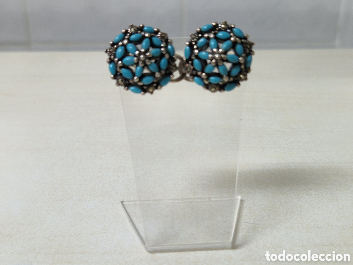 Joyeria: PENDIENTES DE PLATA Y TURQUESAS NUEVOS - Foto 2