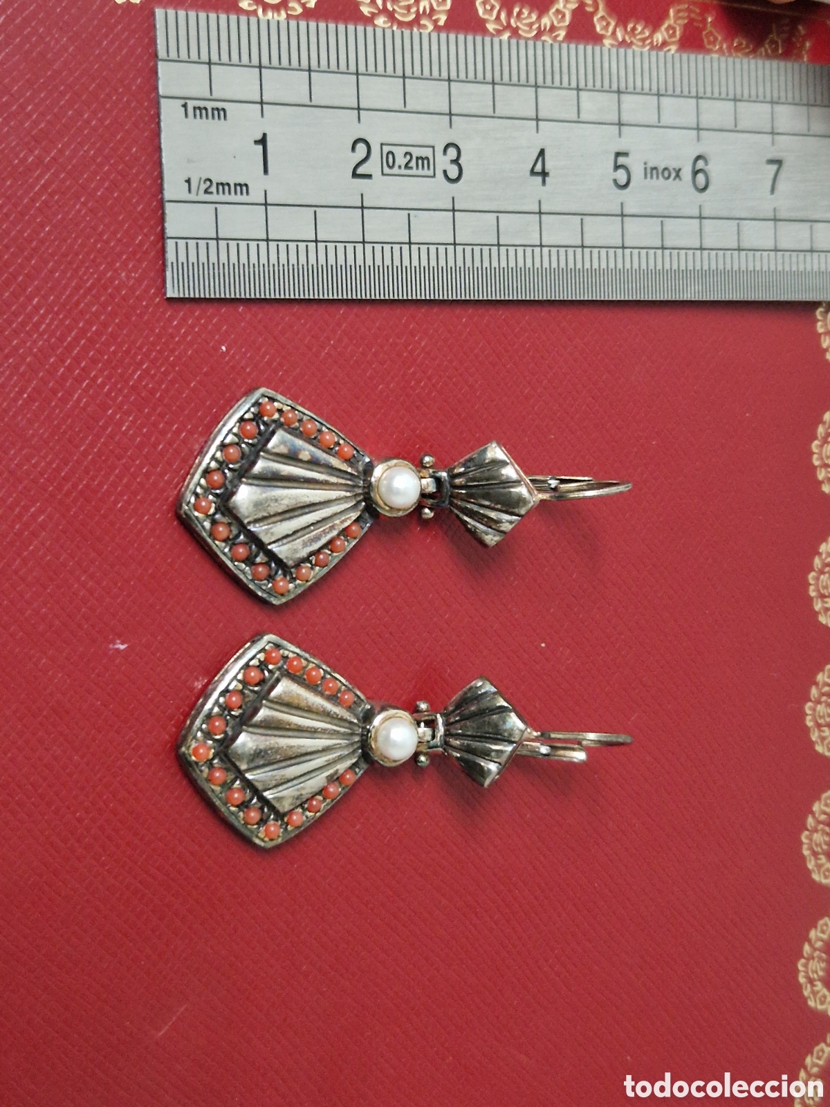 Joyeria: PRECIOSOS PENDIENTES PLATA CORAL Y PERLAS - Foto 5