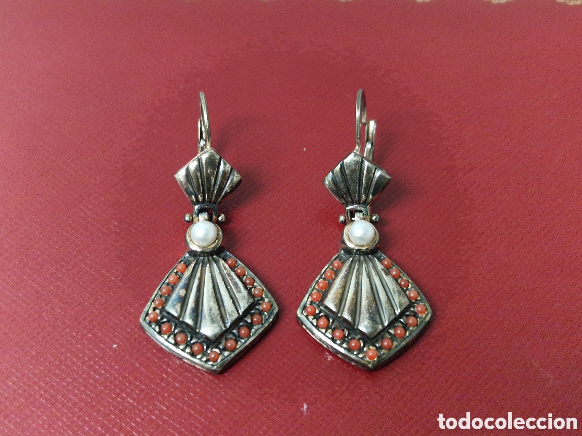 Joyeria: PRECIOSOS PENDIENTES PLATA CORAL Y PERLAS - Foto 1