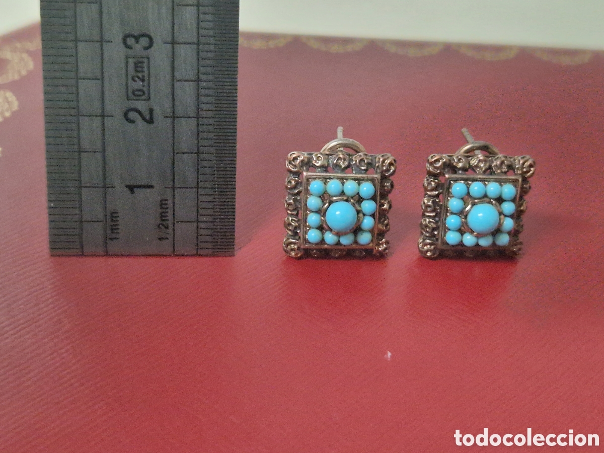 Joyeria: PENDIENTES PLATA Y TURQUESAS NUEVO - Foto 3