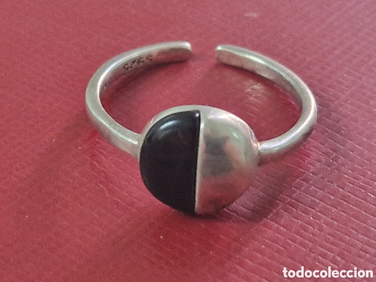 Joyeria: ANILLO DE PLATA Y ONIX NUEVO - Foto 3