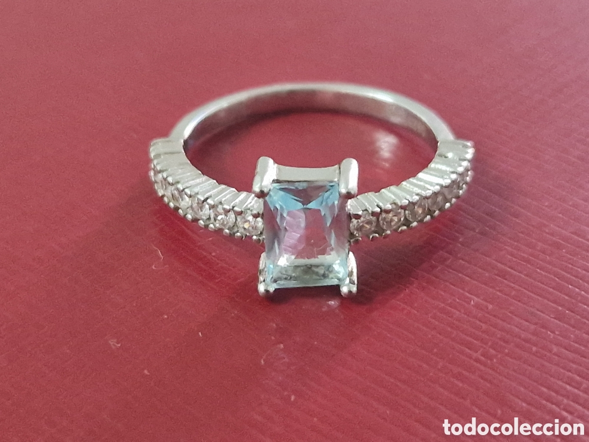 Joyeria: PRECIOSO ANILLO DE PLATA Y TOPACIO - Foto 5