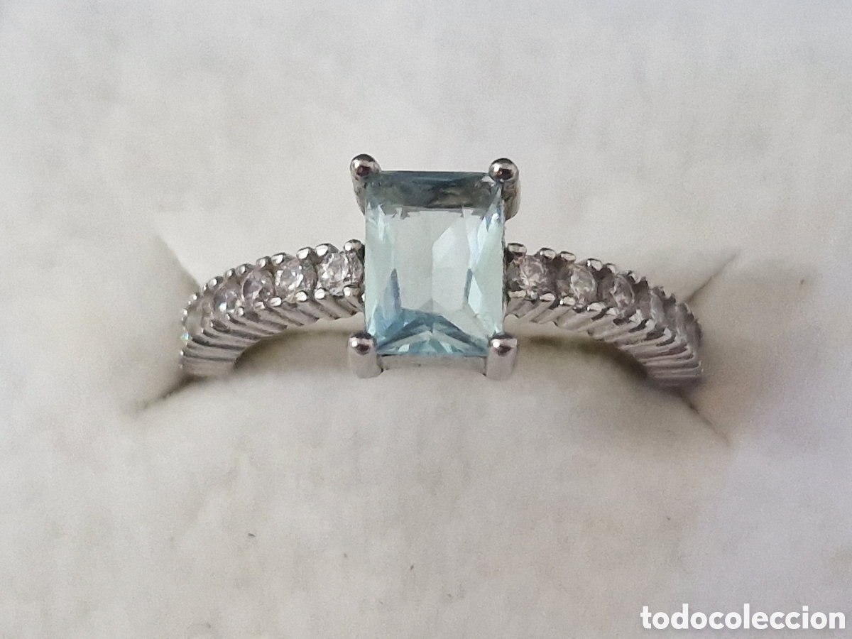 Joyeria: PRECIOSO ANILLO DE PLATA Y TOPACIO - Foto 1